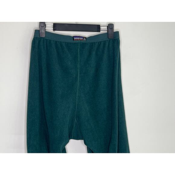 Patagonia Vintage USA Capilene Fleece Thermal Base Layer Bottom Hunter Green XL - Picture 9 of 9